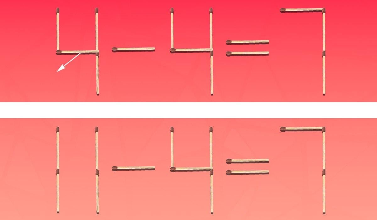 Matematická hádanka: stačí táhnout jen jednu sirku