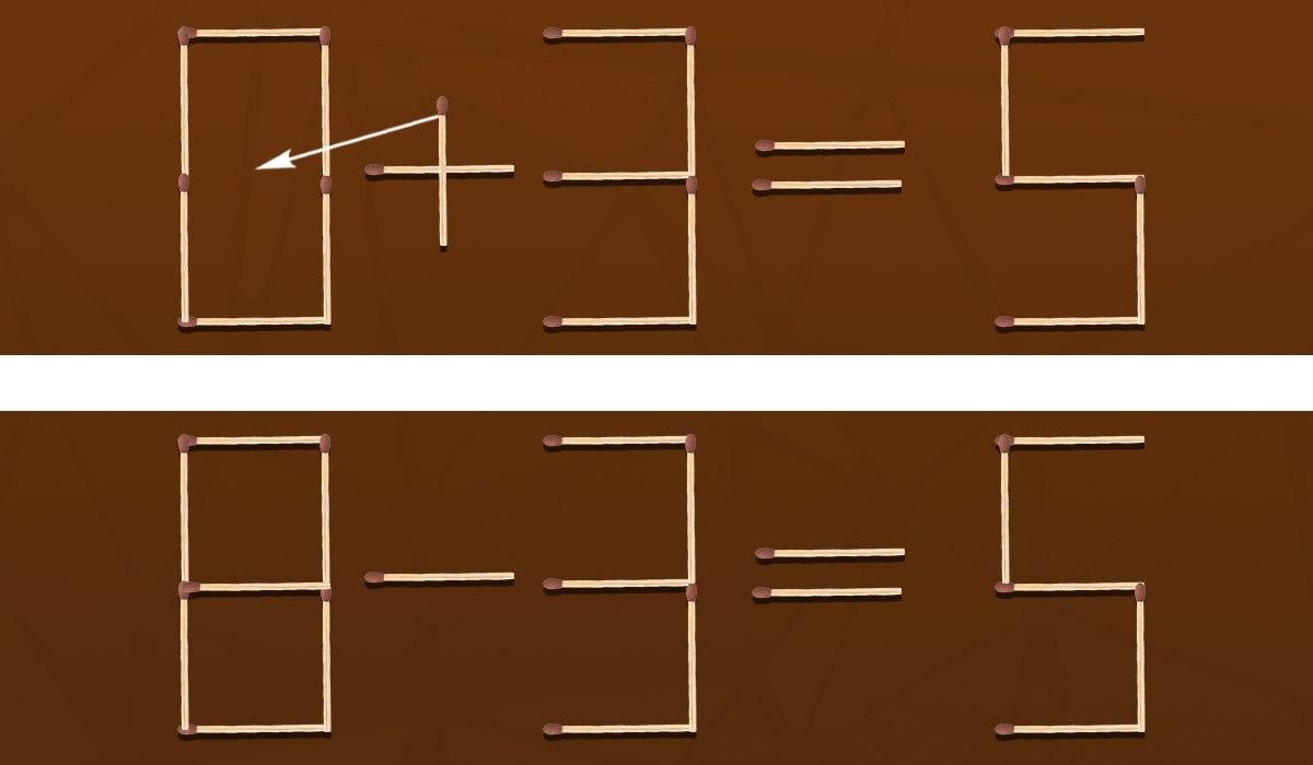 IQ test: stačí otočit jednu sirku