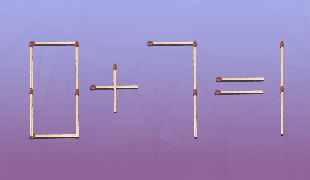 K dosažení správné rovnosti je třeba přesunout jednu zápalku: rychlý IQ test