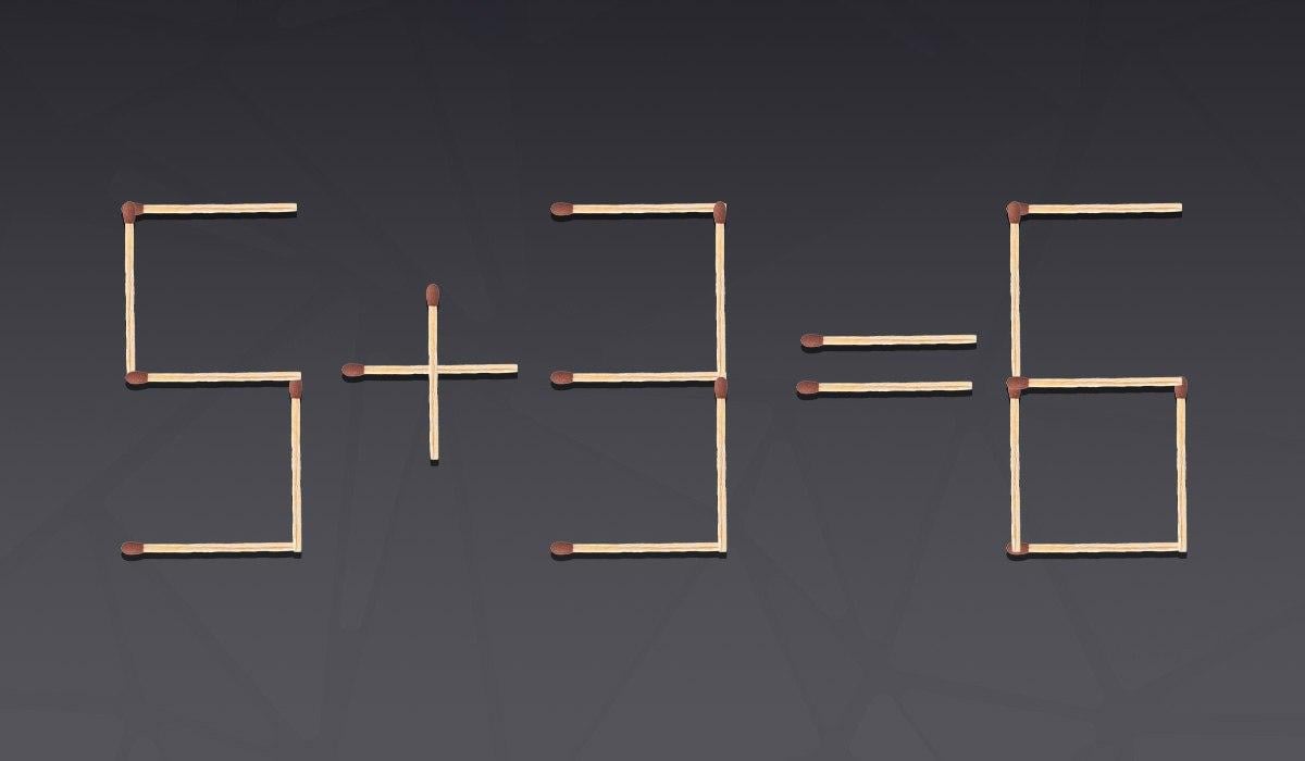 Velmi obtížný hlavolam: musíte pohnout pouze jednou zápalkou.