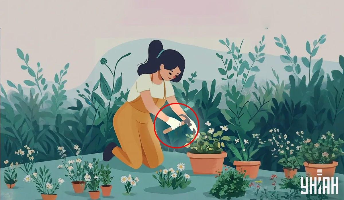 Žena držící kladivo / koláž Moje Žena držící kladivo / koláž Moje