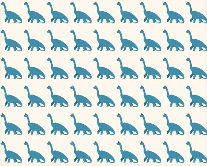 Vizuální hádanka s dinosaury