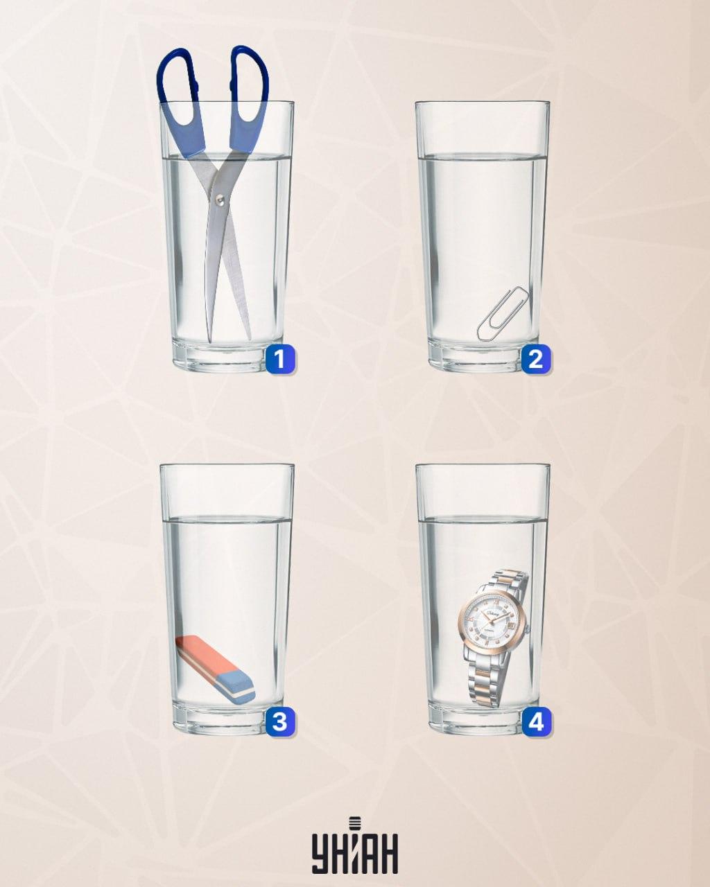 Ilustrace hlavolamu se sklenicemi