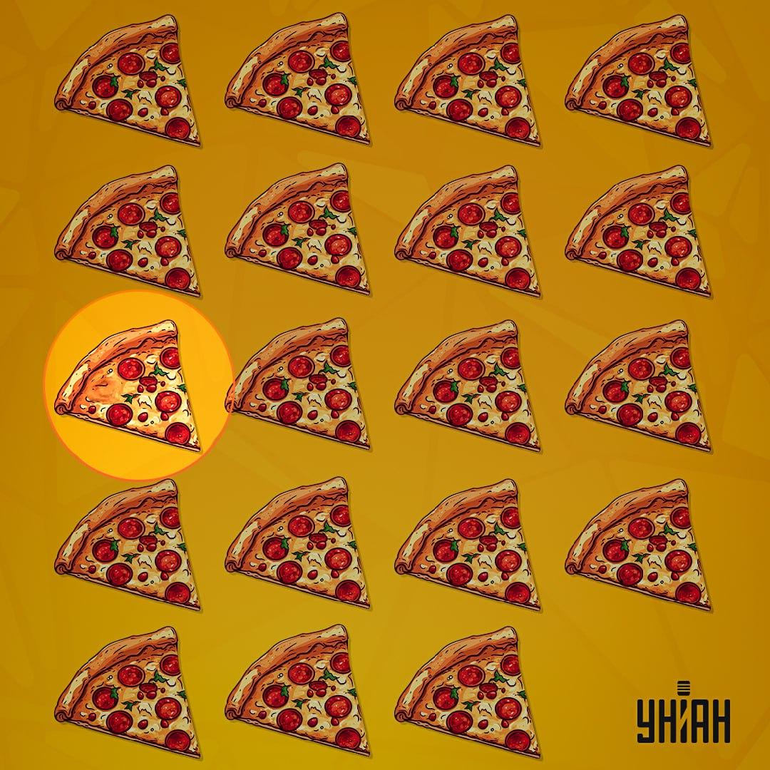 Pravá pizza je schovaná vlevo / koláž Moje