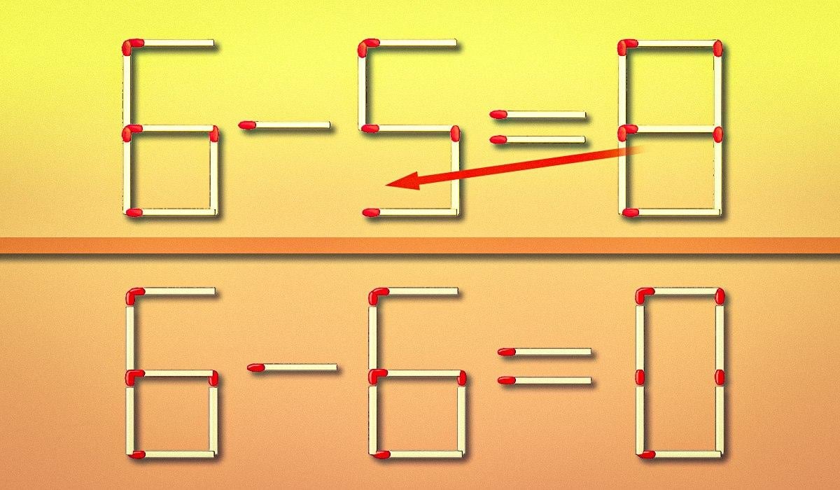 Za 10 vteřin musíte přemístit pouze jednu sirku: test inteligence