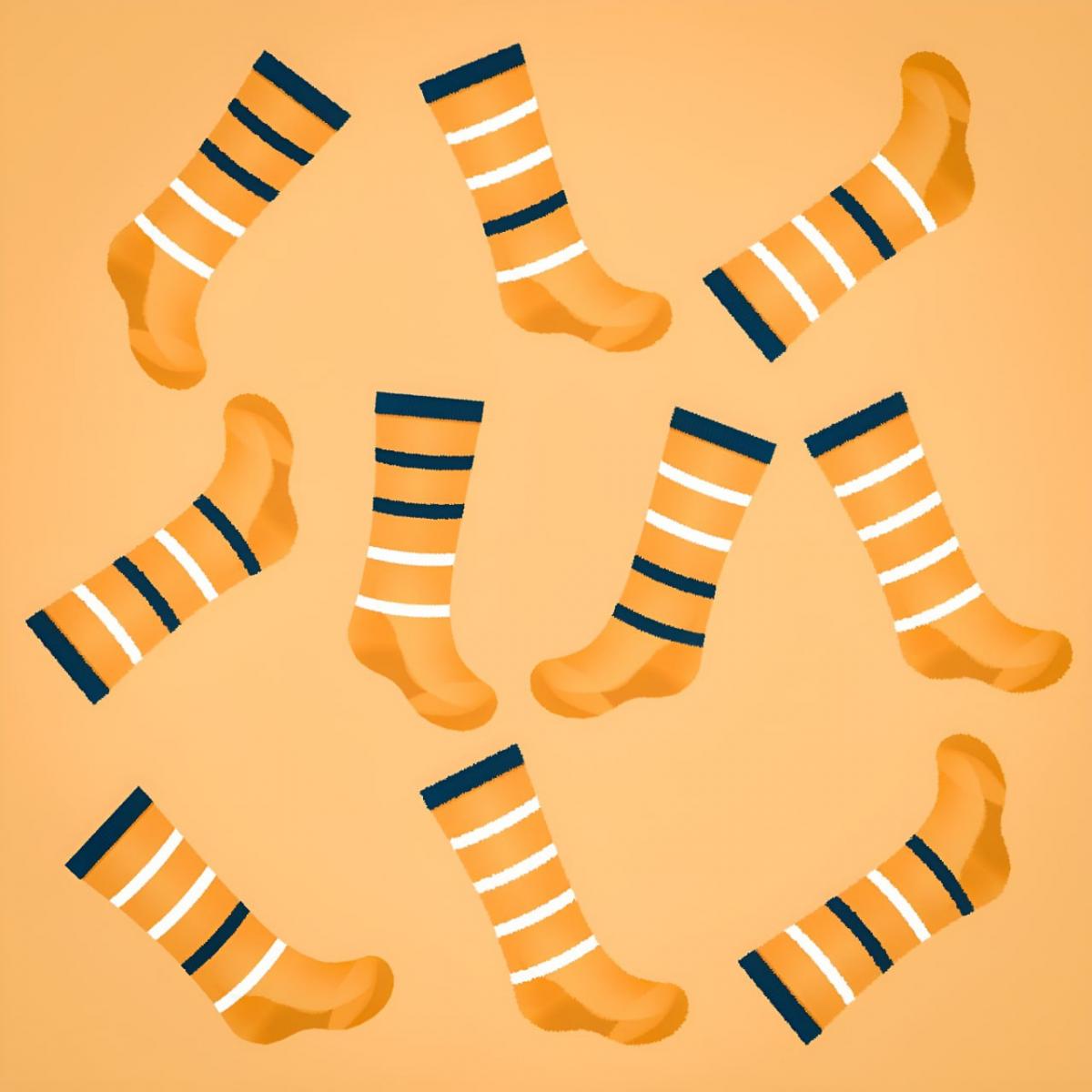 Velmi rychlé nalezení skryté ponožky / koláž Moje