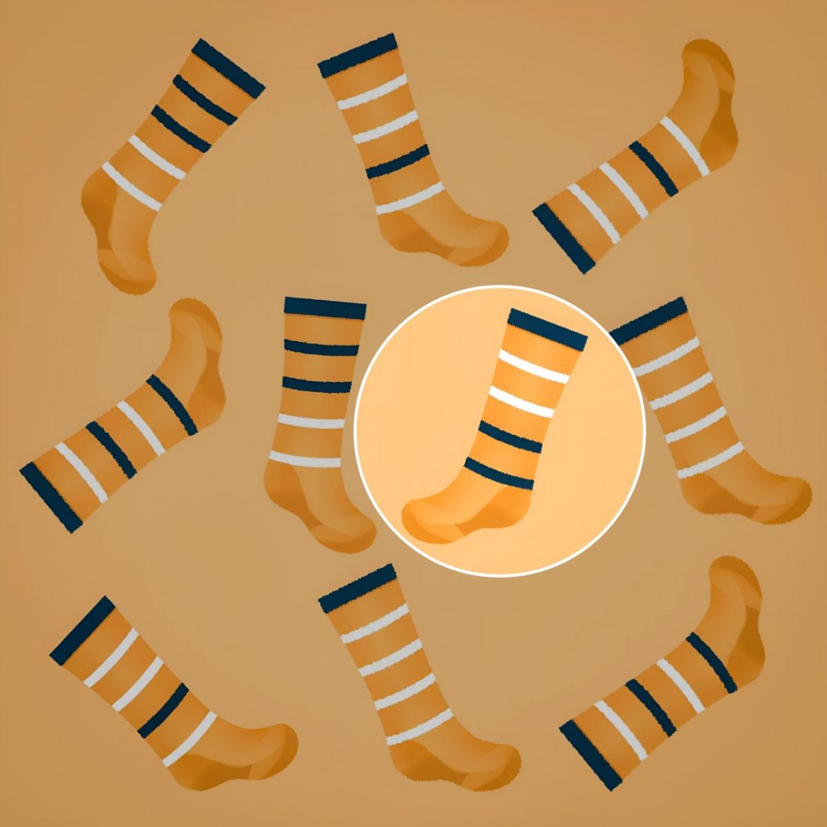 Ponožka byla téměř uprostřed skládačky / koláž Moje