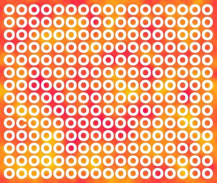 Optický klam pro opravdové génie: musíte najít písmeno 'C' do 5 sekund.