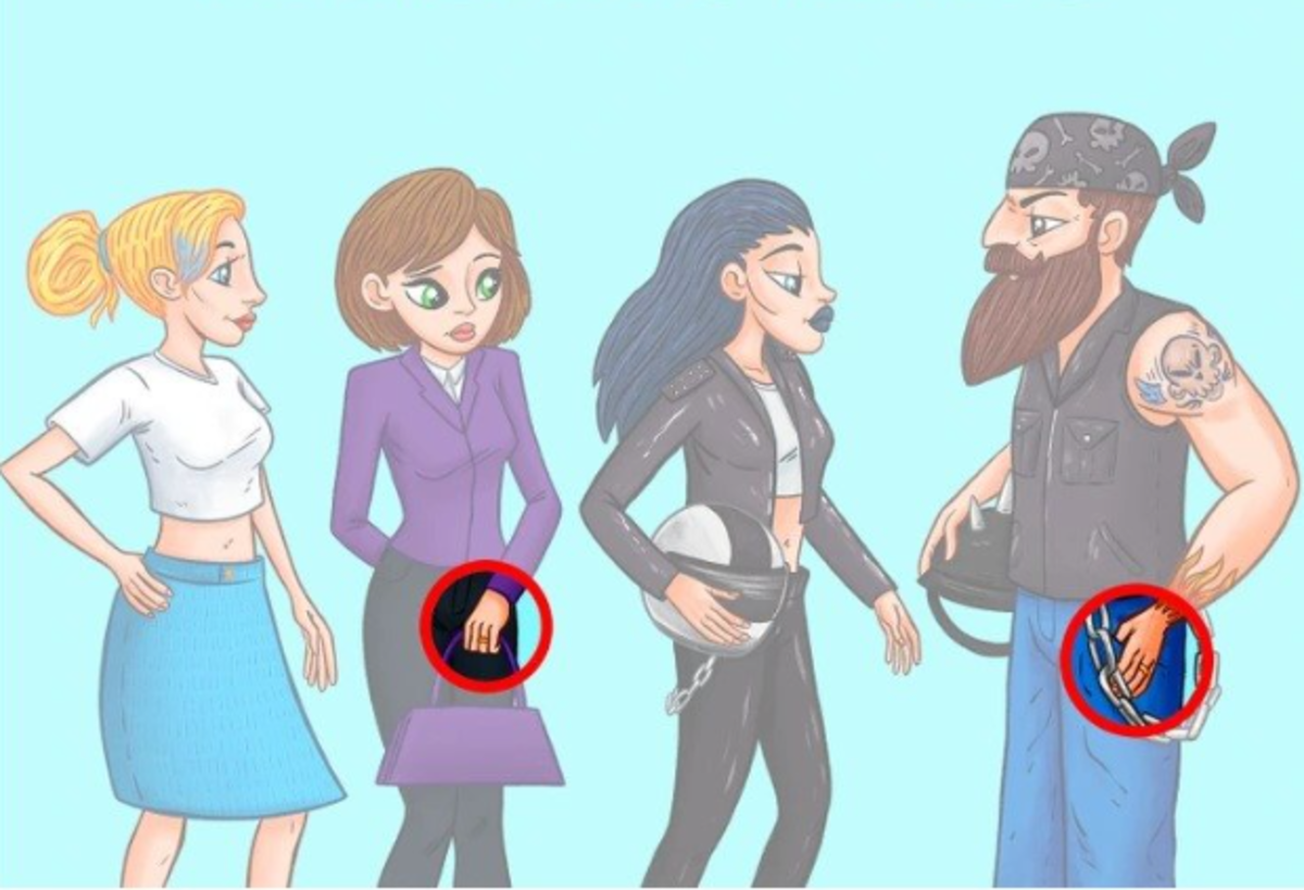 Pár nosí snubní prsteny / Bright Side vzor Pár se snubními prsteny / Obrázek Bright Side