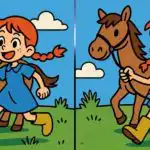 IQ test: najděte 3 rozdíly na obrázku dívky s koněm