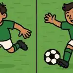 IQ test: najděte 3 rozdíly na obrázku fotbalisty za 23