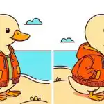 IQ test: najděte 3 rozdíly na obrázku kachny v bundě