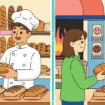 IQ test: najděte 3 rozdíly na obrázku pekaře za 25