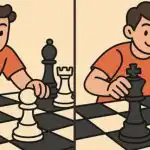 IQ test: najděte 3 rozdíly na obrázku šachisty za 51