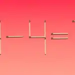 Matematická hádanka: stačí táhnout pouze jednu sirku