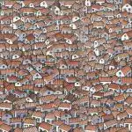 Optický klam: najděte skrytou kočku mezi domy za 30 sekund