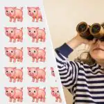 Překvapivě obtížná hádanka: musíte najít cizí selátko mezi 108 dalšími za 8 sekund. Překvapivě obtížná hádanka: musíte najít cizí selátko mezi 108 dalšími