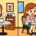 Super IQ test: najděte 3 rozdíly na obrázku dívky pijící