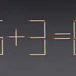 Velmi obtížný hlavolam: musíte pohnout pouze jednou zápalkou.