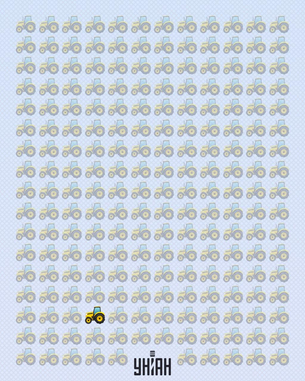 Podivný traktor se nacházel v dolní části snímku / koláž Moje