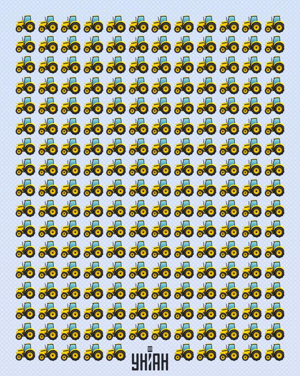 Musíte velmi rychle najít traktor, který se dá nazvat podivným / koláž Moje