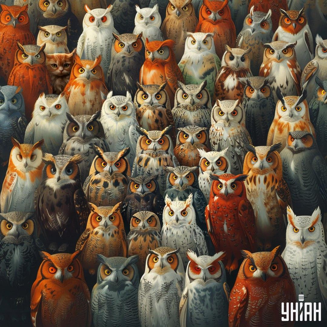 Nalezení kočky trvá méně než 10 sekund / koláž Moje