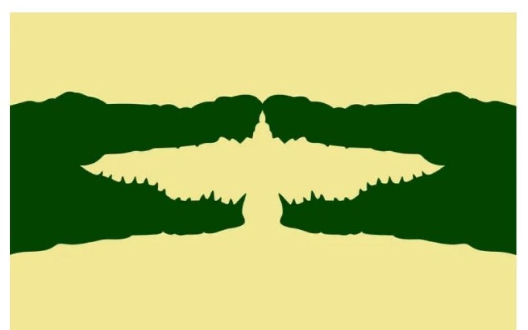 Obrázek s mnoha podobnými květinami, kde jedna je odlišná